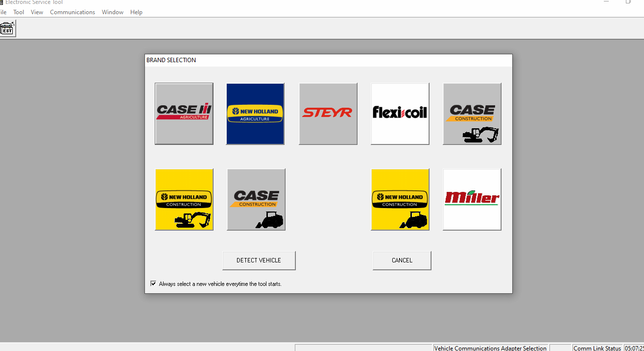 CNH New Holland CASE STEYR Electronic Service Tools diagnostic tool kit